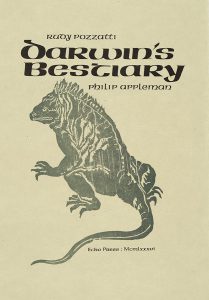 Rudy Pozzatti, Darwin’s Bestiary - Title Page with Iguana, artist's book: lithograph (79/191), 1985-1986