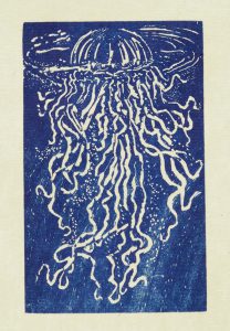 Rudy Pozzatti, Darwin’s Bestiary - Jelly Fish, artist book: lithograph (79/191), 1985-1986