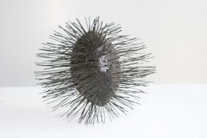 Reinhold Marxhausen, Untitled (sound with spikes), stainless steel, n.d., collection of Concordia University Nebraska