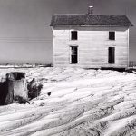 Wright Morris, House and Stump, Windswept Snow, Near York, Nebraska, 1941