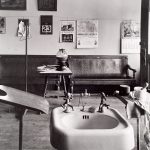 Wright Morris, Basin, Cahow’s Barber Shop, Chapman, Nebraska, 1947