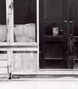 Wright Morris, Shop Facade with Doorway, Pomona, California, 1936