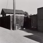 Wright Morris, Alley with Post and Sheds, Pomona, California, 1936