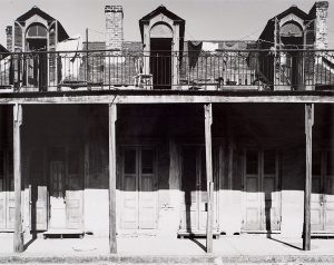 Wright Morris, Houses with Dormers, Vieux Carre, New Orleans, Louisiana, 1940, silver print, 1975
