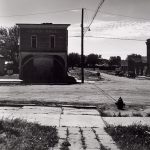 Wright Morris, Dirt Street, Small Town, Kansas, 1943, silver print, 1975