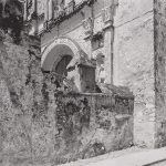 Wright Morris, Wall with a Portion of Church Facade, Cuernevaca, Mexico, 1940, silver print, 1975