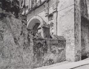 Wright Morris, Wall with a Portion of Church Facade, Cuernevaca, Mexico, 1940, silver print, 1975