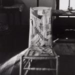 Wright Morris, Rocking Chair with Quilted Pad, Farmhouse, Near New Albany, Indiana, 1950 silver print, 1975