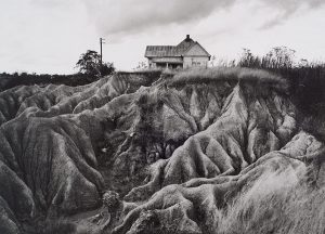Wright Morris, Eroded Soil, (Faulkner Country), Near Oxford, Mississippi, 1940 silver print, 1975