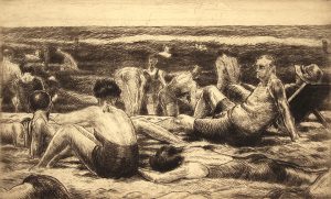 Grant Reynard, The Beach, etching, n.d.