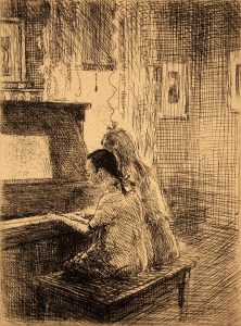 Grant Reynard, The Duet, etching, n.d.