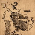 Grant Reynard, The Dentist, etching, n.d.