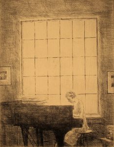Grant Reynard, Woman at Piano, n.d.