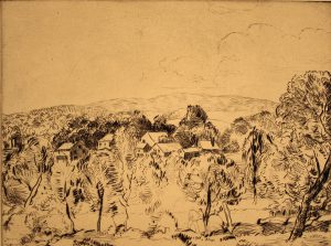 Grant Reynard, From the Lodge (MacDowell Colony, Peterborough, New Hampshire), etching (1st state), n.d.