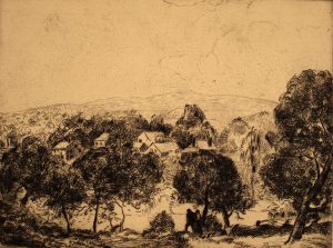 Grant Reynard, From the Lodge (MacDowell Colony, Peterborough, New Hampshire), etching (2nd state) (6/75), n.d.