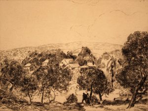Grant Reynard, From the Lodge (MacDowell Colony, Peterborough, New Hampshire), etching (2nd state), n.d.