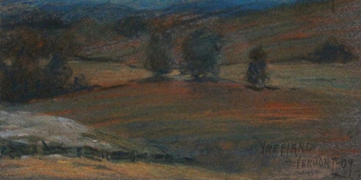 Francis Vreeland, Vermont, pastel, 1909